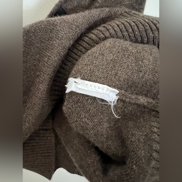 Quince Mongolian Cashmere Cropped Tank- Brown - Picture 4 of 6